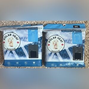 Polar Heat Men's Nanuuq Thermal Leggings And Fleece Backed Top Size: 2 XL